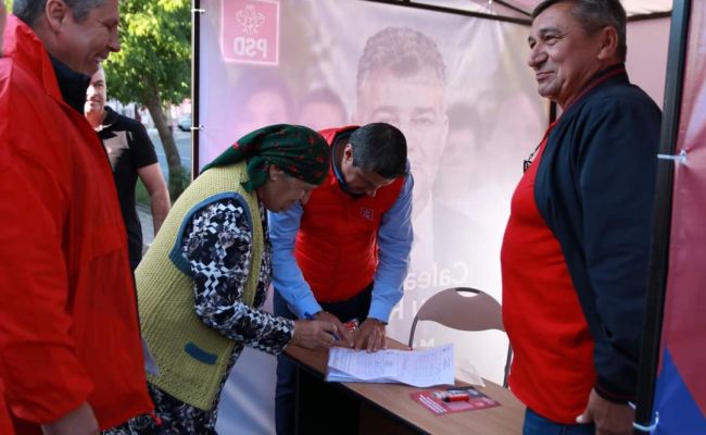 PSD Costești continuă campania de strângere de semnături pentru susținerea premierului Marcel Ciolacu la funcția de președinte al României!