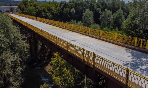 Se reia circulația pe podul peste râul Argeș, de pe DJ 703H, Valea Danului