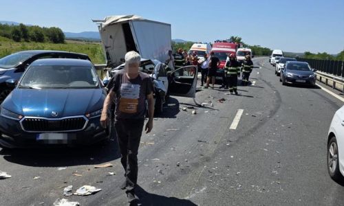 ACUM! Accident GRAV pe A1! Trafic PARALIZAT