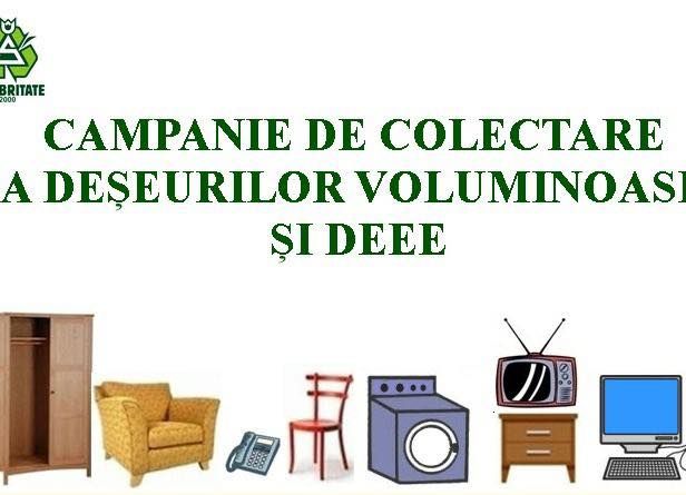Peste două săptămâni are loc campania de colectare GRATUITĂ a deșeurilor voluminoase și DEEE, în Pitești!