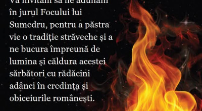 Sărbătoare în comuna Bradu! Se aprinde Focul lui Sumedru!