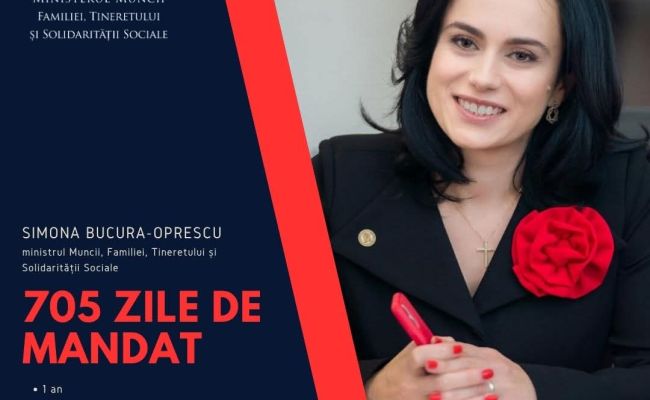 Simona Bucura Oprescu, mesaj la final de mandat în fruntea Ministerului Muncii
