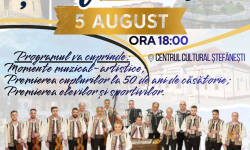 Sărbătoare la Ștefănești! Ziua Orașului va aduce momente de neuitat!