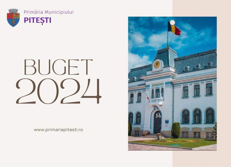 Proiectul de buget al municipiului Pitești pe anul 2024, în consultare publică