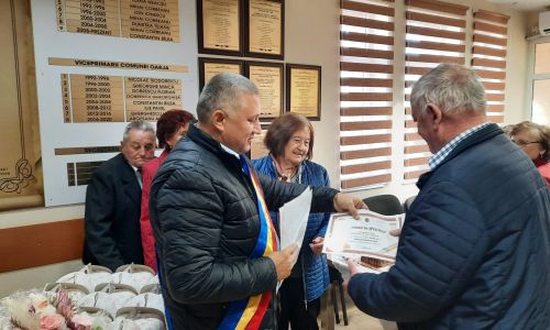 Momente emoţionante la Primăria Oarja