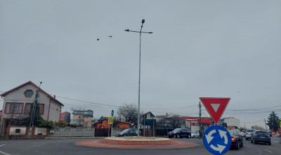 Amenajarea sensului giratoriu Calea Craiovei - Târg Săptămânal a fost finalizată!