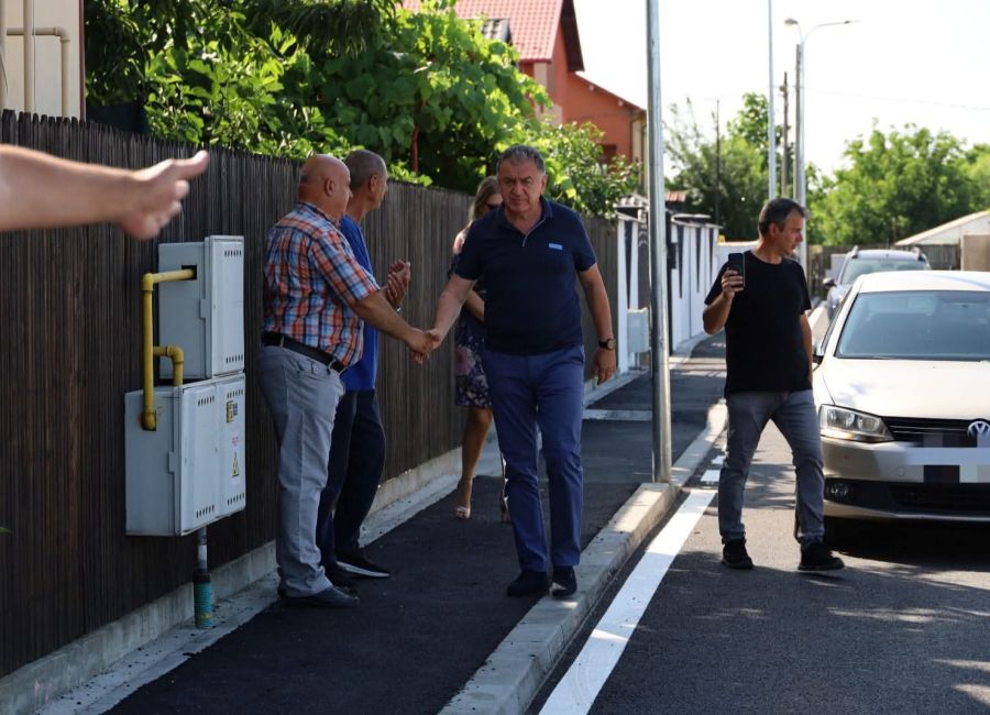 Lucrări finalizate pe o stradă importantă din Pitești