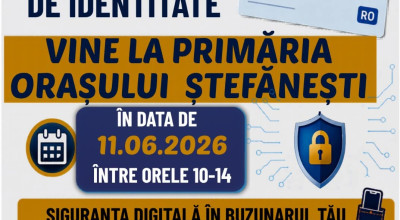 Caravana Cărții Electronice de Identitate ajunge la Ștefănești!