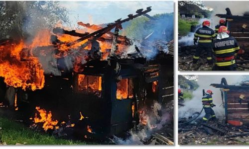 ACUM! O casă a luat FOC în Argeş!