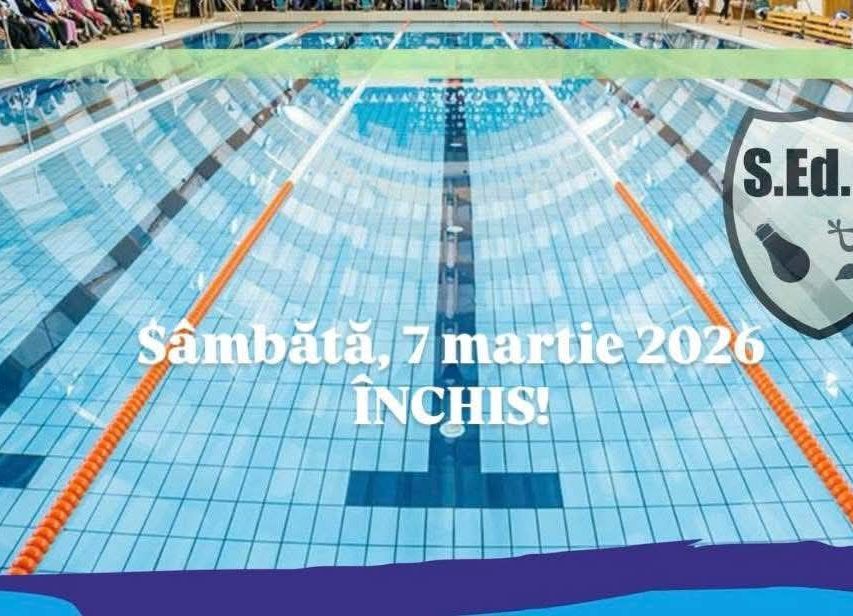 Bazinul de înot din Mioveni va fi ÎNCHIS sâmbătă!