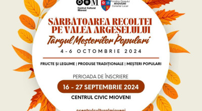 Târg cu produse tradiționale la Mioveni