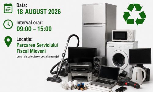 La Mioveni va fi organizată o campanie de colectare a deșeurilor electrice și electronice!