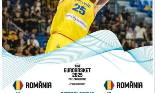 Naționala de baschet a României, două meciuri la Pitești Arena