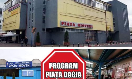 Piaţa 'Dacia', program special pe 23 şi 24 ianuarie