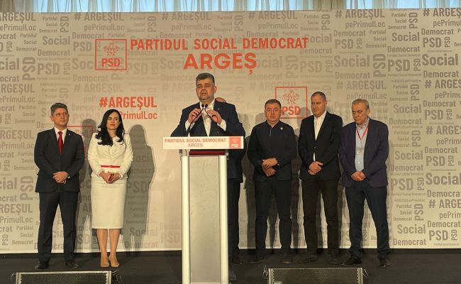 Marcel Ciolacu: 'Vreau să felicit echipa PSD Argeş'