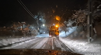 Echipele din cadrul Servicii Edilitare pentru Comunitate, ample acțiuni de deszăpezire