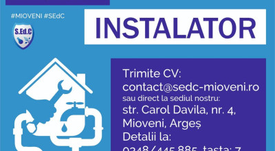 Servicii Edilitare pentru Comunitate Mioveni ANGAJEAZĂ!