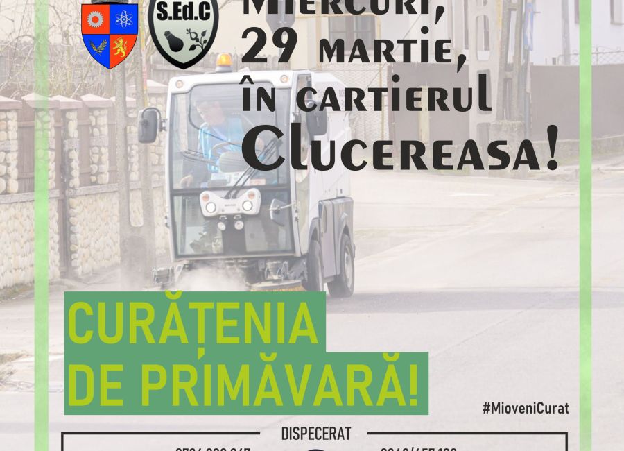 Începe curățenia de primăvară în CLUCEREASA