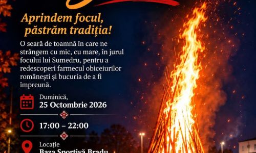 Seară magică în comuna Bradu! Va fi aprins Focul lui Sumedru!