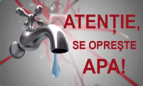 Se opreşte furnizarea apei în comuna Bradu