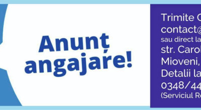 Servicii Edilitare pentru Comunitate Mioveni ANGAJEAZĂ!