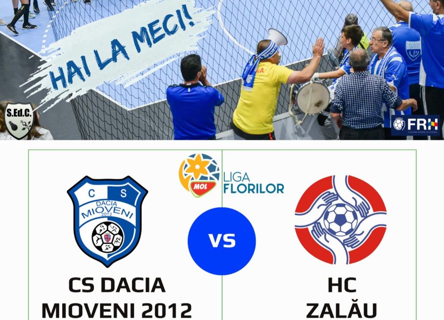 Dacia Mioveni, duminică, meci acasă cu HC Zalău
