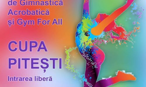 La Pitești, concurs național de gimnastică acrobatică