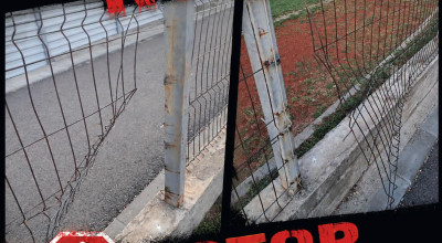 Act de vandalism pe un teren de sport din Mioveni!