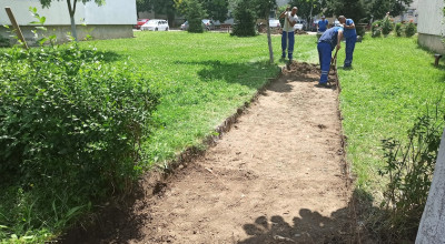 S.Ed.C Mioveni continuă activitățile specifice de întreținere a domeniului public