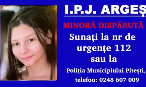 O MINORĂ din Argeș este căutată de polițiști