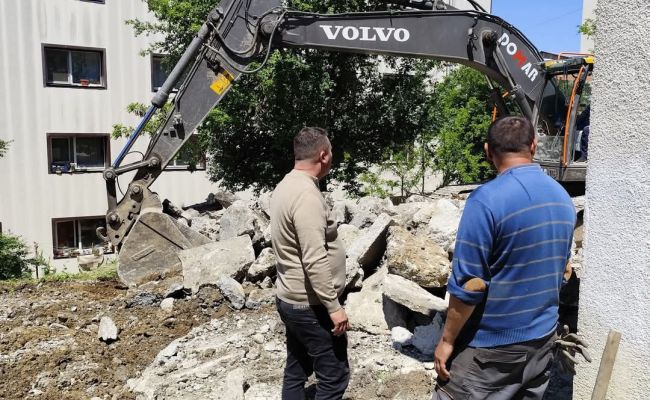 Ample lucrări pe strada Poștei din Mioveni!