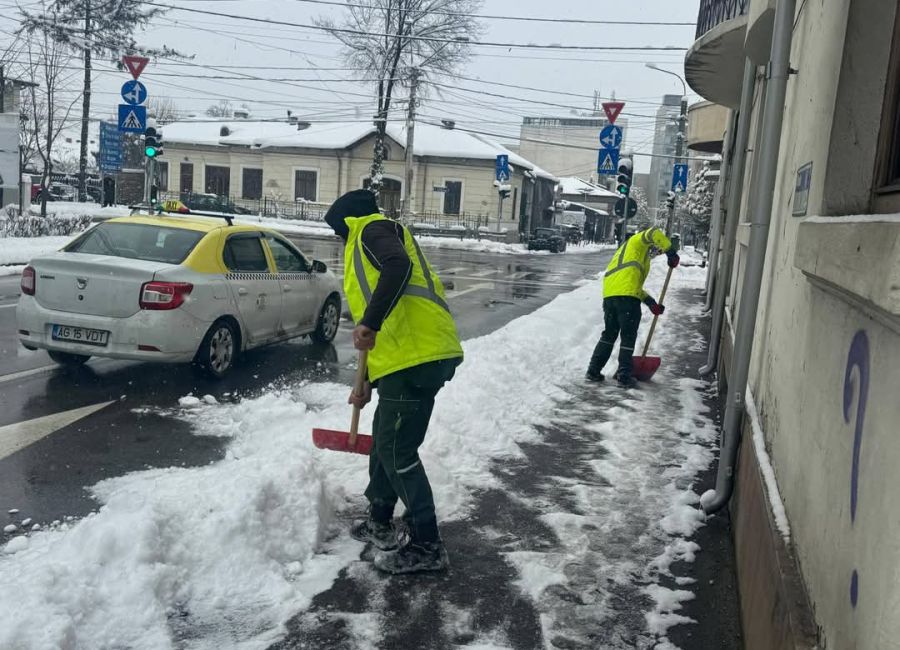 Primarul Gentea, mesaj de mulțumire pentru echipele care au muncit la deszăpezirea municipiului Pitești