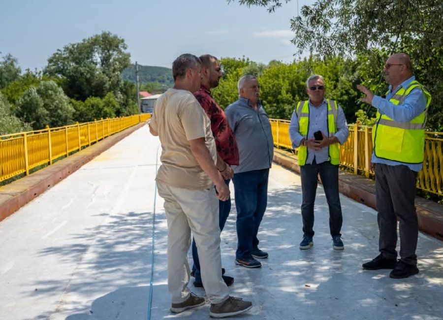 Podul de la Valea Danului a intrat în ultima etapă a lucrărilor de reabilitare și consolidare
