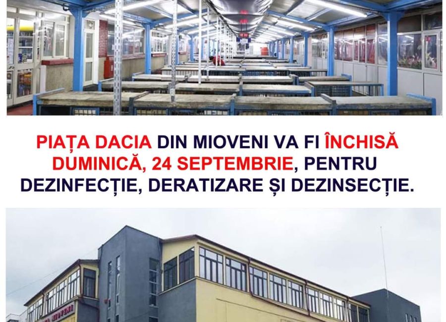 Piața Dacia va fi ÎNCHISĂ duminică