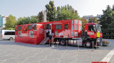 Caravana SMURD 'Fii pregătit' și Centrul Mobil pentru Răspuns la Situații de Urgență vin la Mioveni