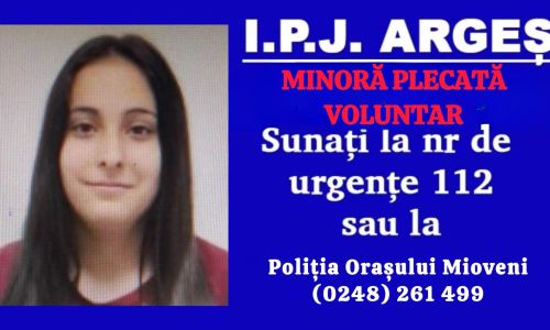 S-a dat ALARMA la Mioveni! O fată de 17 ani este de negăsit!