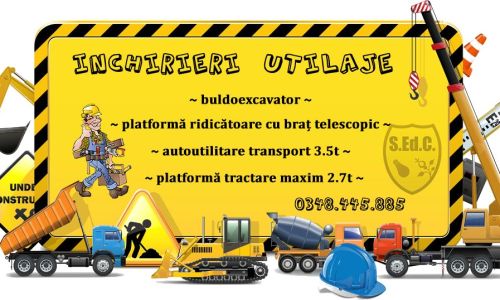 SEdC Mioveni oferă spre închiriere autovehicule și utilaje