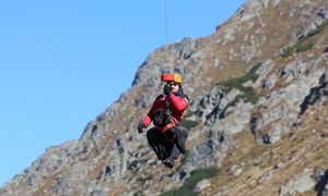 Exerciţiu spectaculos al Salvamont pe Transfăgărăşan