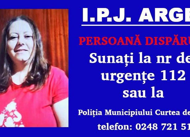 ALERTĂ în Argeș! O femeie a DISPĂRUT
