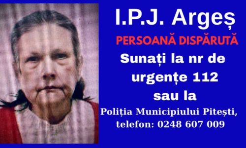ALERTĂ în Pitești! O femeie a DISPĂRUT