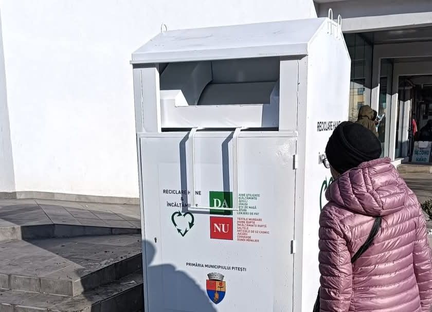 Containere pentru colectarea deșeurilor textile reciclabile, amplasate în Pitești!