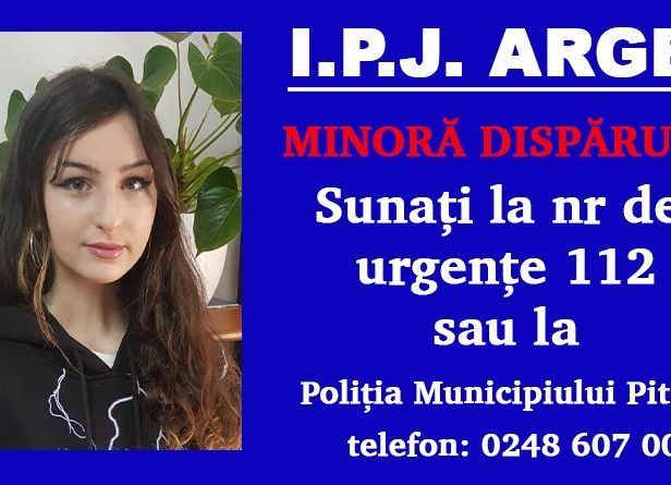 O minoră din Pitești a DISPĂRUT
