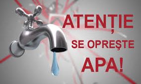 Se oprește furnizarea apei potabile în Mioveni!