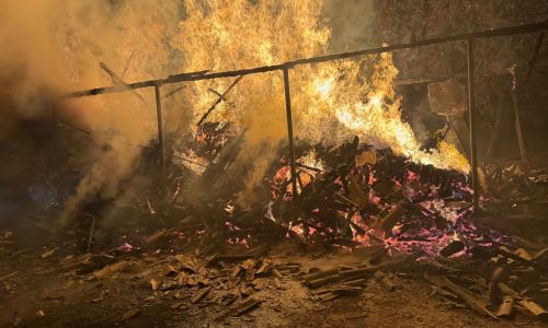 Incendiu URIAȘ într-o GOSPODĂRIE din Argeș!