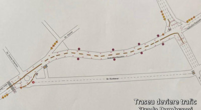 Lucrări la rețeaua de apă pe strada Dumbravei din Pitești! Trafic DEVIAT