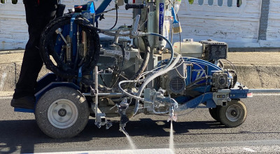 Acțiune de refacere a marcajelor rutiere în cartierul Racovița!
