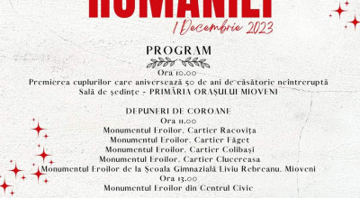 La Mioveni, evenimente deosebite de Ziua Națională
