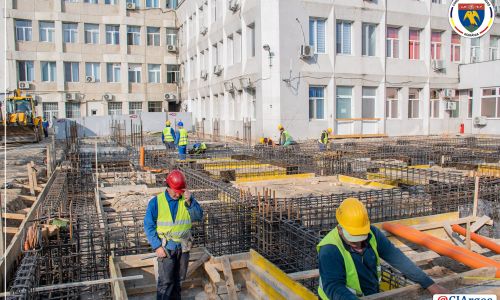 Vizită de lucru pe șantierele deschise la Spitalul de Urgență Pitești