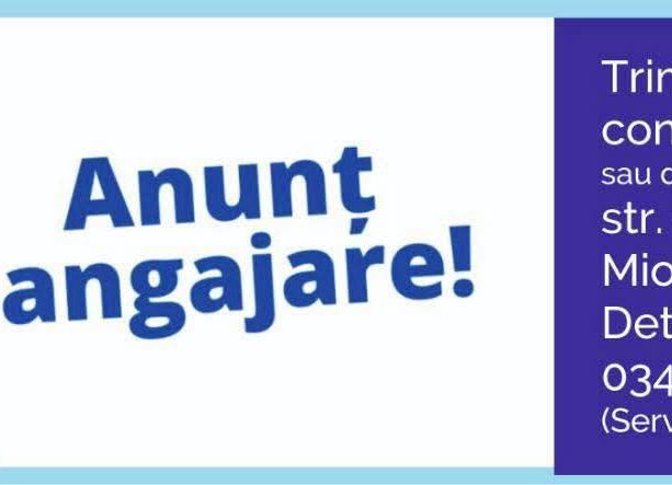 Servicii Edilitare pentru Comunitate Mioveni ANGAJEAZĂ!