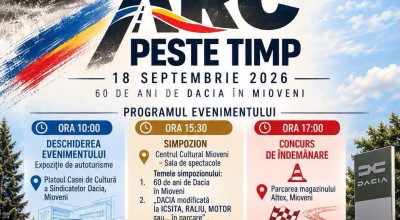 Eveniment de excepție la Mioveni! Dacia, 60 de ani de istorie!